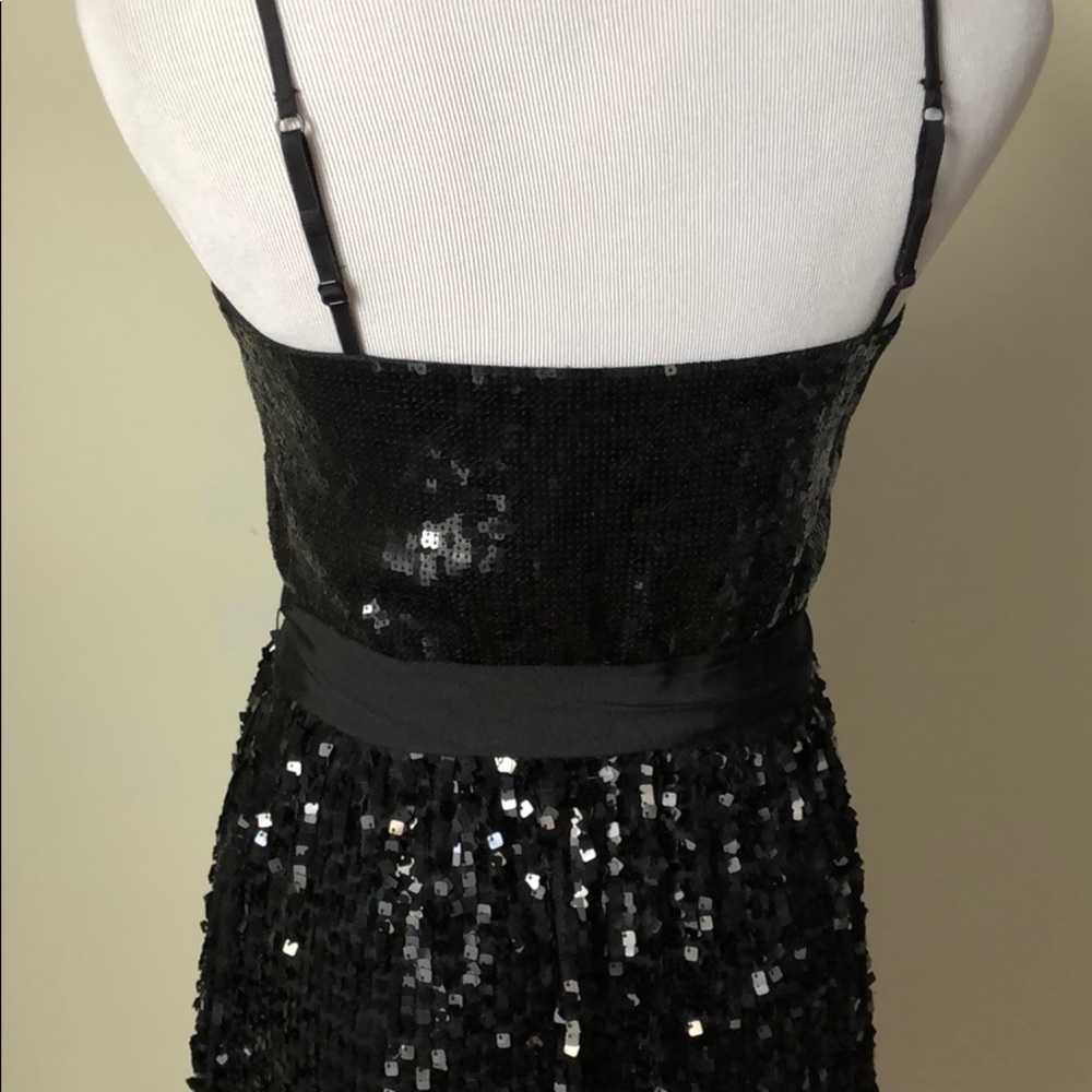 Express Adjustable Spaghetti Strap Sequins Dress - image 3
